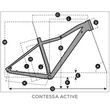 SCOTT CONTESSA ACTIVE 60 29" MINERAL BLUE/TEAL GREEN 2022 NŐI MTB KERÉKPÁR