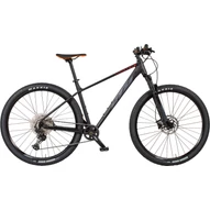 KTM LIFE MOUNTAIN BLACK MATT (GREY+RED) 2023 FÉRFI HARDTAIL MTB KERÉKPÁR