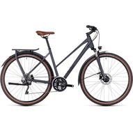 CUBE KATHMANDU PRO TRAPÉZ GREY N BLACK 2023 NŐI TREKKING KERÉKPÁR