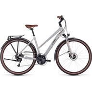 CUBE TOURING PRO PEARLYSILVER N BLACK TRAPÉZ 2023 NŐI TREKKING KERÉKPÁR