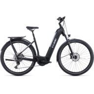 CUBE KATHMANDU HYBRID EXC 750 EASY ENTRY BLACK´N´SILVER Uniszex Elektromos Trekking Kerékpár 2022