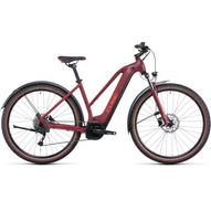 CUBE NURIDE HYBRID PERFORMANCE 625 ALLROAD TRAPÉZ DARKRED´N´RED Női Elektromos Cross Trekking Kerékpár 2022