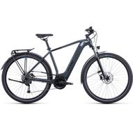 CUBE TOURING HYBRID ONE 500 GREY´N´BLUE Férfi Elektromos Trekking Kerékpár 2022