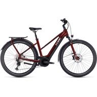 CUBE TOURING HYBRID EXC 625 TRAPÉZ RED´N´WHITE 2023 NŐI ELEKTROMOS TREKKING KERÉKPÁR
