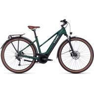 CUBE TOURING HYBRID ONE 500 TRAPÉZ DARKGREEN´N´GREEN 2023 NŐI ELEKTROMOS TREKKING KERÉKPÁR