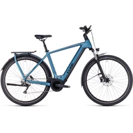 CUBE KATHMANDU HYBRID ONE 625 BLUE N BLACK 2023 FÉRFI ELEKTROMOS TREKKING KERÉKPÁR