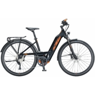 KTM MACINA SPORT 630 EASY ENTRY metallic black (orange) Unisex Elektromos Trekking Kerékpár 2021
