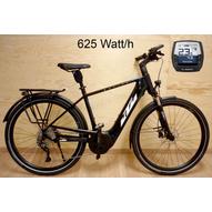 KTM MACINA TOUR P610 metallic black (white+blue) Férfi Elektromos Trekking Kerékpár 2021