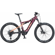 Ktm Macina Lycan 272 Glorious dark red (coral+black) Női Összteleszkópos MTB Kerékpár 2021