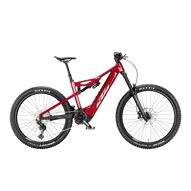 KTM MACINA PROWLER ELITE  M/43 Összteleszkópos elektromos  MTB kerékpár CHROME RED+MATT BLACK színben