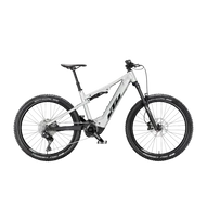 KTM MACINA LYCAN 772 Di2  M/43 Összteleszkópos elektromos  MTB kerékpár STARLIGHT SILVER+MATT BLACK színben