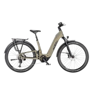 KTM MACINA AERA FS ELITE LFC  US 40 Unisex elektromos összteleszkópos MTB kerékpár OLIVE PEARL MATT színben