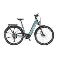 KTM MACINA GRAN 820  US 43 Unisex elektromos trekking- túra kerékpár GREEN PURPLE FLIP MATT színben