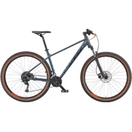 KTM CHICAGO DISC 291 METALLIC GREY (BLACK + ORANGE) 2023 FÉRFI MTB KERÉKPÁR