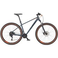 KTM CHICAGO DISC 291 metallic grey (black + blue) 2023 Férfi MTB Kerékpár