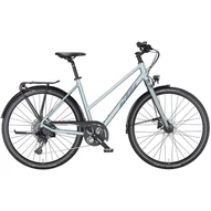 KTM LIFE LITE TRAPÉZ AZZURRO SILVER (DARK GREY) 2023 NŐI TREKKING KERÉKPÁR