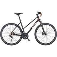 KTM X-LIFE ACTION TRAPÉZ flaming black (silver matt + orange matt) 2023 Női Cross Trekking Kerékpár