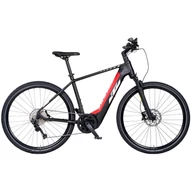 KTM MACINA ECROSS PRO 750 (S) BLACK MATT (WHITE+RED) FÉRFI ELEKTROMOS CROSS TREKKING KERÉKPÁR 2023