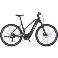 KTM Macina Cross 510 TRAPÉZ black matt (grey+orange) Női Elektromos Cross Trekking Kerékpár 2023