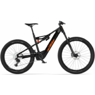 KTM Macina Kapoho 7973 flaming black (orange) Férfi Elektromos Összteleszkópos Enduro MTB Kerékpár 2023 