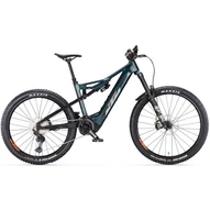 KTM MACINA PROWLER MASTER TRANSPARENT SPACE GALAXY MATT (GREY+ORANGE+BLUE) 2023 FÉRFI ELEKTROMOS ÖSSZTELESZKÓPOS MTB KERÉKPÁR