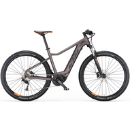 KTM Macina Race 592 elderberry matt (black+orange) Férfi Elektromos MTB Kerékpár 2023