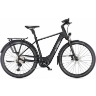 KTM Macina Style 720 EASY ENTRY black matt (grey+green) Férfi Elektromos Trekking Kerékpár 2023