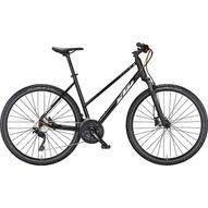 KTM X-LIFE ACTION TRAPÉZ FLAMING BLACK (SILVER MATT+ORANGE MATT) 2022 NŐI CROSS KERÉKPÁR
