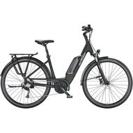 KTM MACINA FUN A510 EASY ENTRY black matt (grey+orange) Unisex Elektromos Túra Trekking Kerékpár 2022