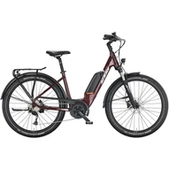 KTM MACINA GRAN P510 NIGHT RED (SILVER+ORANGE) EASY ENTRY 2022 UNISEX ELEKTROMOS TREKKING KERÉKPÁR