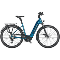 KTM MACINA STYLE 730 EASY ENTRY vital blue (black+silver) Uniszex Elektromos Trekking Kerékpár 2022