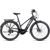 KTM MACINA TOUR CX 510 TRAPÉZ black matt (silver+orange) Női Elektromos Trekking Kerékpár 2022