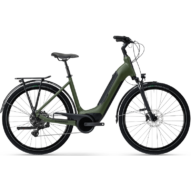 Winora Tria X10 Low MOSSGREEN MATT  2023 Unisex Elektromos Trekking Kerékpár