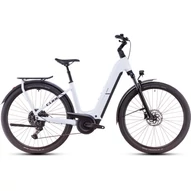 CUBE KATHMANDU HYBRID ONE POLARWHITE´N´BLACK - 2025 - TREKKING ELEKTROMOS KERÉKPÁR - EASY ENTRY 46 CM