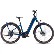 CUBE KATHMANDU HYBRID EX 800 ELECTRICBLUE´N´CHROME - 2025 - TREKKING ELEKTROMOS KERÉKPÁR - EASY ENTRY 46 CM