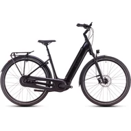 CUBE SUPREME HYBRID COMFORT SLX 625 BLACK´N´METAL - 2025 - VÁROSI ELEKTROMOS KERÉKPÁR - EASY ENTRY 58 CM