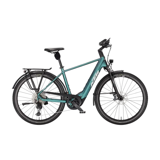 KTM MACINA STYLE 810  H 56 Férfi elektromos trekking- túra kerékpár GREEN PURPLE FLIP MATT színben
