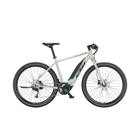 KTM MACINA SPRINT DEW SILVER (BLACK+BLUE) FÉRFI ELEKTROMOS CROSS KERÉKPÁR 2022