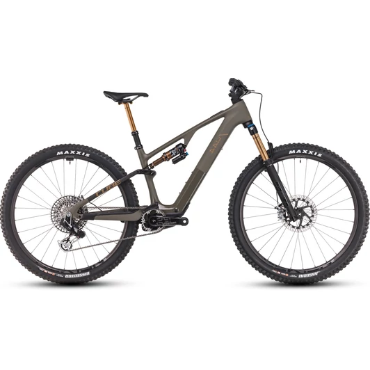 CUBE AMS HYBRID ONE44 C:68X SUPER TM 400X 29 DUSTYOLIVE´N´GOLD 2025 FÉRFI ELEKTROMOS ÖSSZTELESZKÓPOS MTB KERÉKPÁR