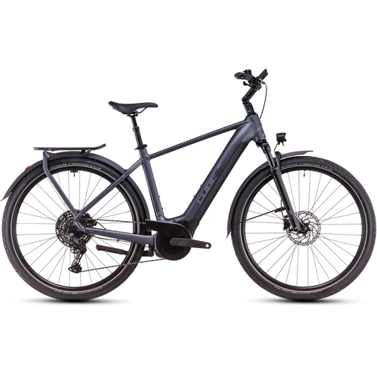 CUBE TOURING HYBRID PRO 625 METALLICGREY´N´CHROME 2025 FÉRFI ELEKTROMOS TREKKING KERÉKPÁR