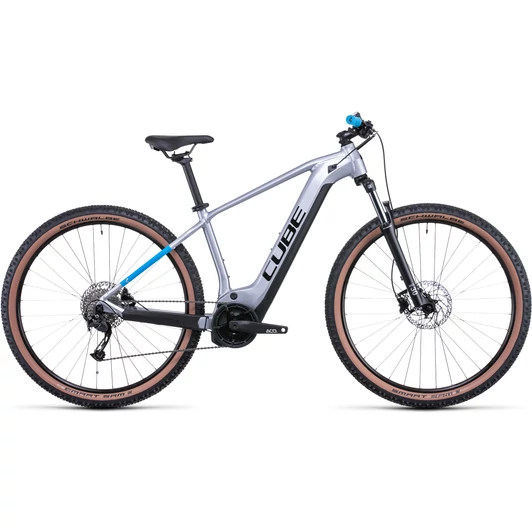 CUBE REACTION HYBRID PERFORMANCE 625 29 POLARSILVER´N´BLUE Férfi Elektromos MTB Kerékpár 2022