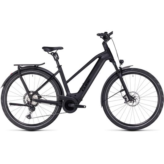 Cube Kathmandu Hybrid SLT 750 TRAPÉZ black´n´metal Női Elektromos Trekking Kerékpár 2023
