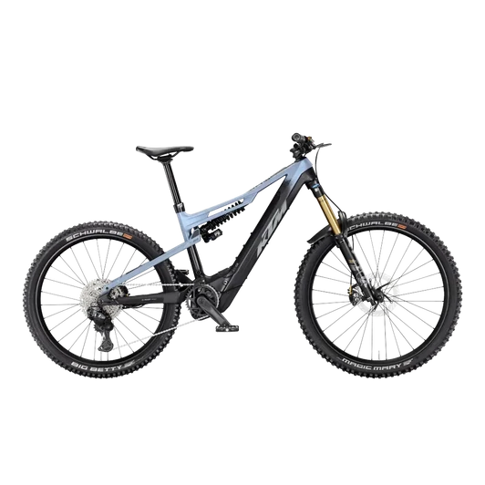 KTM MACINA PROWLER PRESTIGE CX-R Di2  M/43 Összteleszkópos elektromos  MTB kerékpár SHARK BLUE+METALLIC BLACK MATT színben