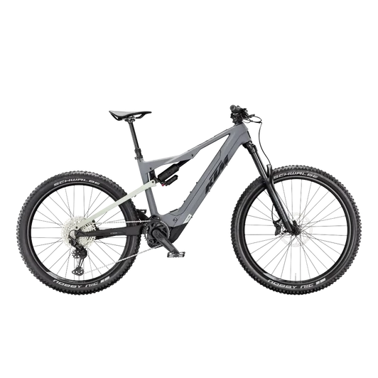 KTM MACINA KAPOHO COMP LTD  L/48 Összteleszkópos elektromos  MTB kerékpár GREY+DEW SILVER MATT színben