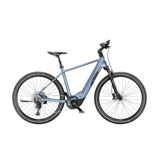 KTM MACINA CROSS CX 810  H 46 Férfi elektromos crosstrekking kerékpár STEEL BLUE MATT színben