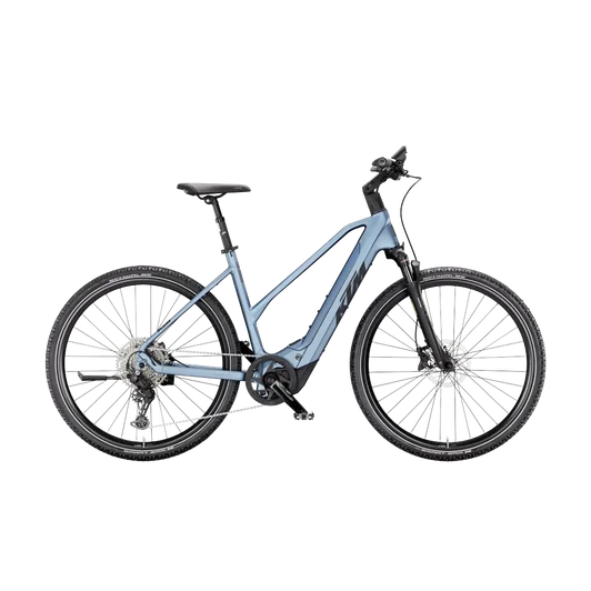 KTM MACINA CROSS CX 810  D 56 Női elektromos crosstrekking kerékpár STEEL BLUE MATT színben
