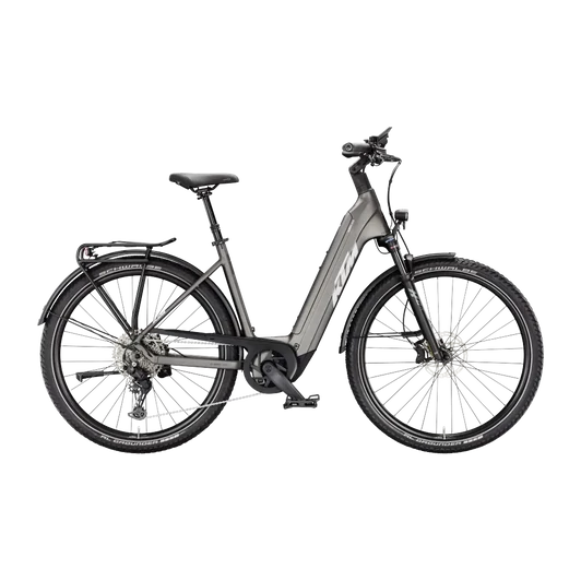 KTM MACINA GRAN 810  US 51 Unisex elektromos trekking- túra kerékpár MACHINE GREY MATT színben