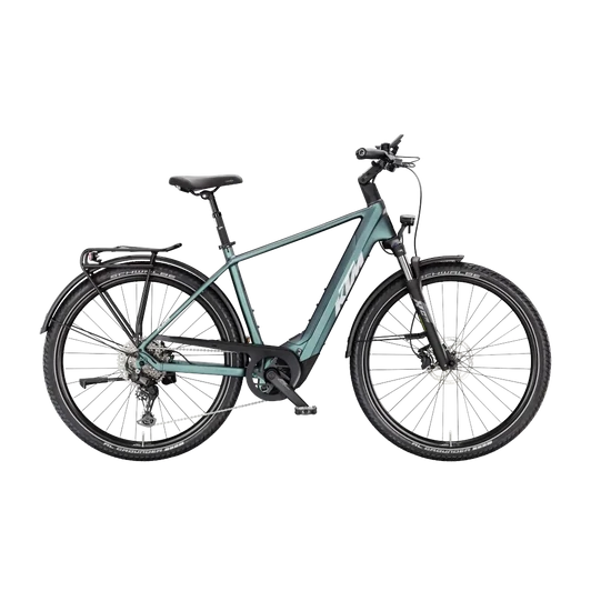 KTM MACINA GRAN 820  H 46 Férfi elektromos trekking- túra kerékpár GREEN PURPLE FLIP MATT színben