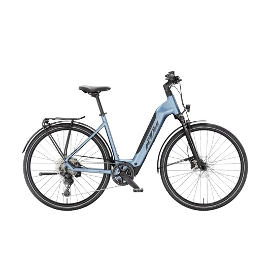 KTM MACINA SPORT SX 20  US 46 Unisex elektromos trekking- túra kerékpár STEEL BLUE MATT színben