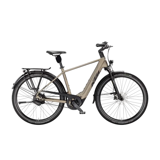 KTM MACINA CITY 810 BELT  H 46 Férfi elektromos városi kerékpár OLIVE PEARL MATT színben